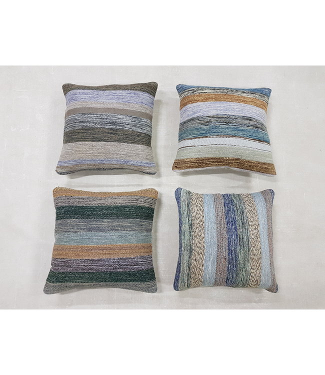 4x modern kilim cushions 45x45 cm with filling