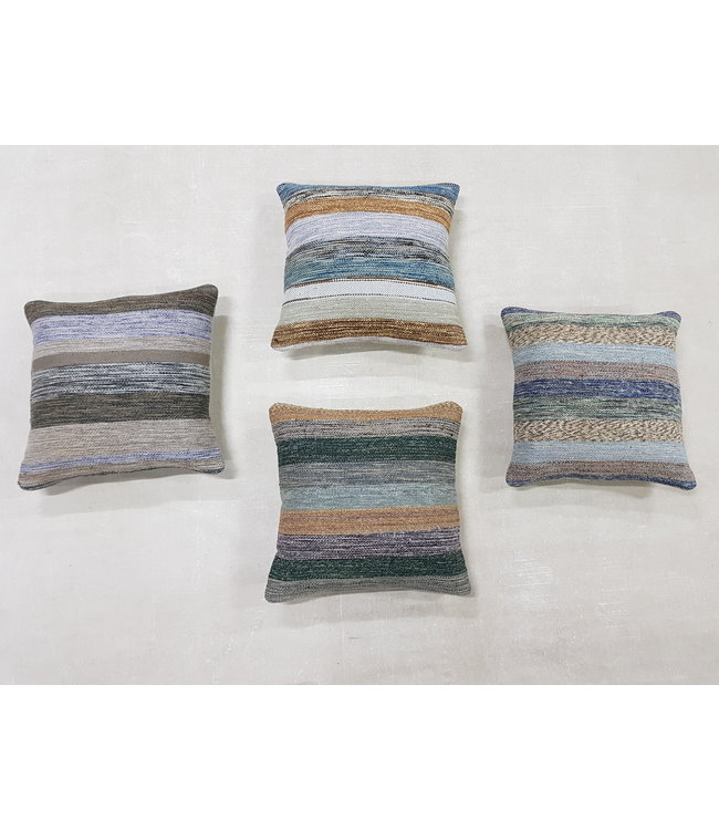 4x modern kelim kussens 45x45 cm met vulling