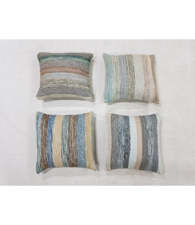 4x modern kelim kussens 45x45 cm met vulling