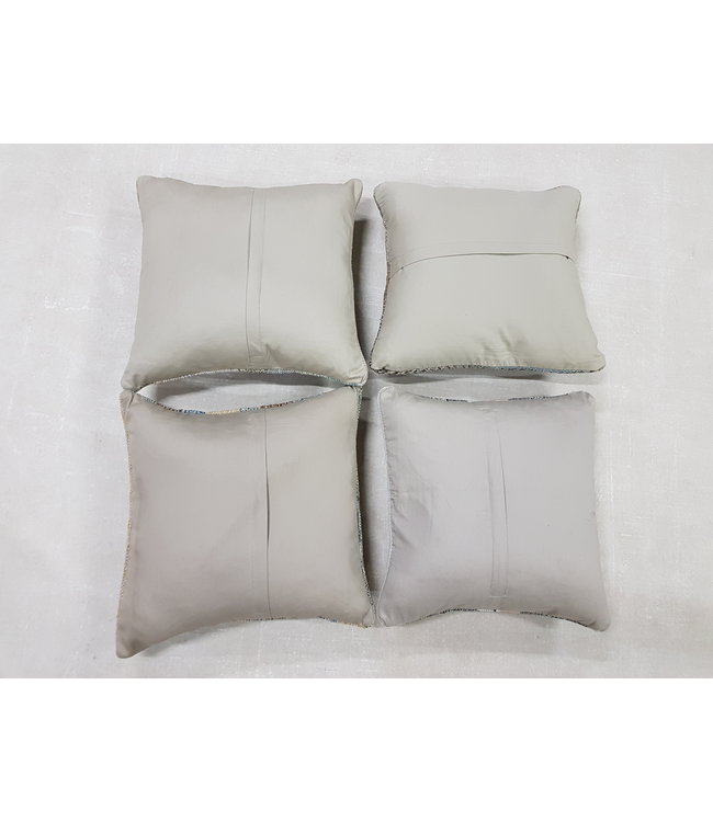 4x modern Kelim Kissen 45x45 cm mit Füllung