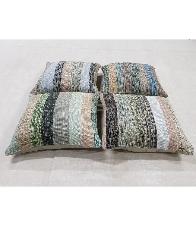 4x modern kilim cushions 45x45 cm with filling