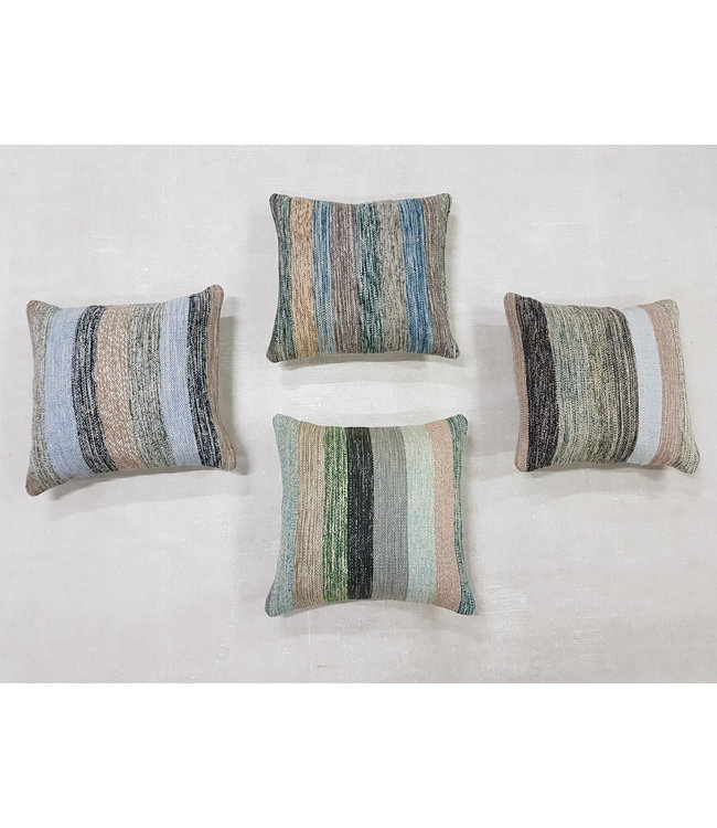 4x modern kelim kussens 45x45 cm met vulling