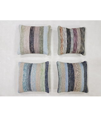 4x modern kelim kussens 50x50 cm met vulling