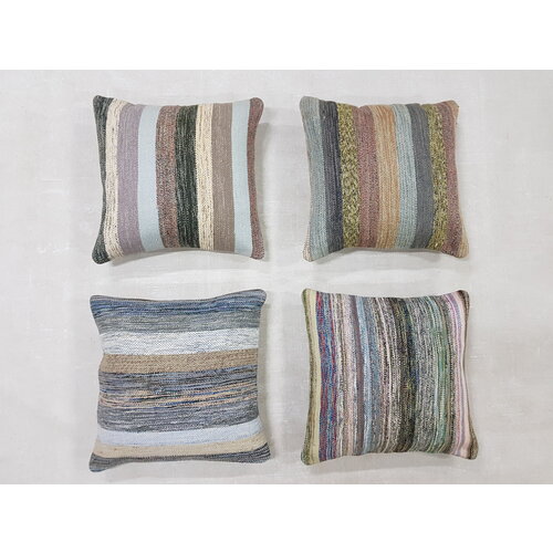 Modern vintage 4x Vintage kelim kissens ca 50x50 cm mit Füllung Modern vintage 4x Vintage kelim kissens ca 50x50 cm mit Füllung