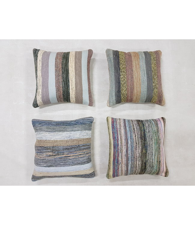 ​​4x modern kilim cushions 50x50 cm with filling