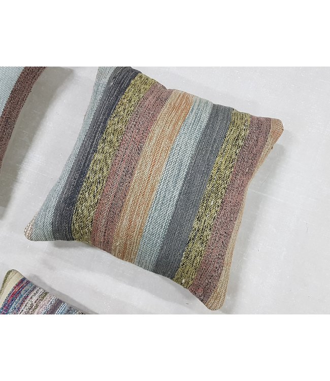 4x modern Kelim Kissen 50x50 cm mit Füllung