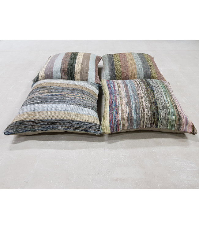 ​​4x modern kilim cushions 50x50 cm with filling