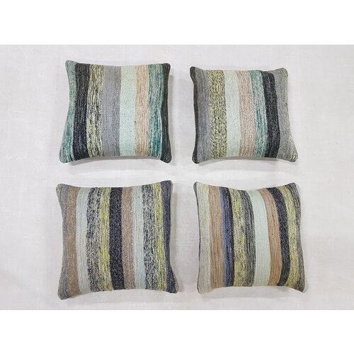 Modern vintage 4x Vintage kelim kissens ca 50x50 cm mit Füllung Modern vintage 4x Vintage kelim kissens ca 50x50 cm mit Füllung