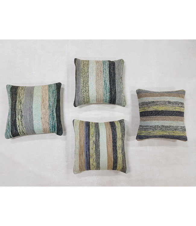 4x modern kelim kussens 50x50 cm met vulling