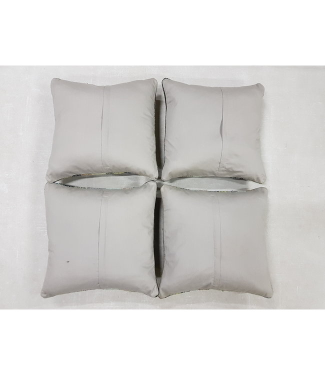 4x modern Kelim Kissen 50x50 cm mit Füllung