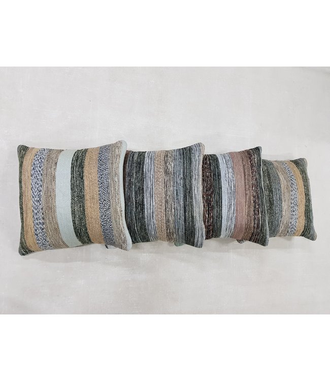 4x modern kelim kussens 50x50 cm met vulling