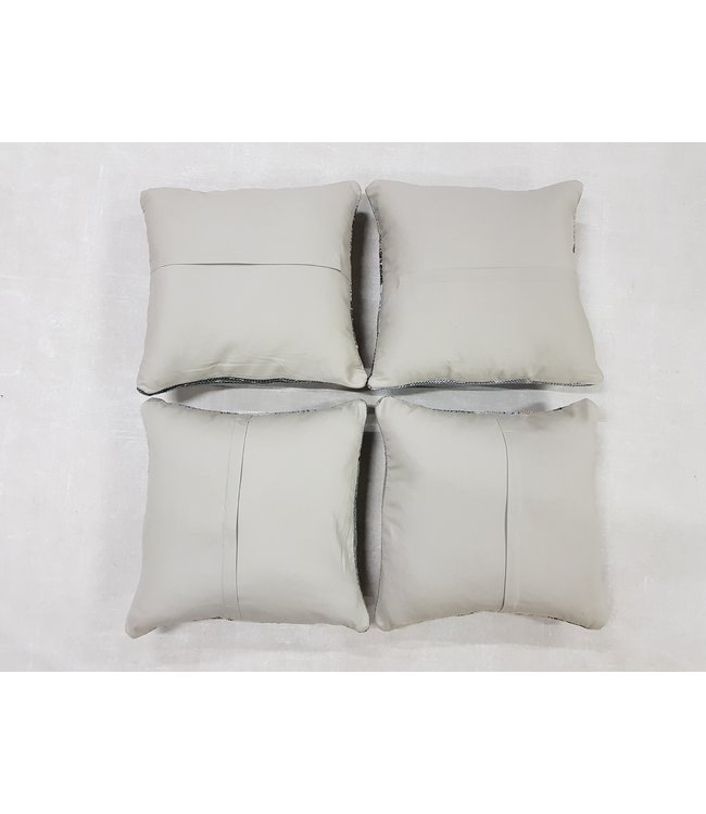 4x modern kelim kussens 50x50 cm met vulling