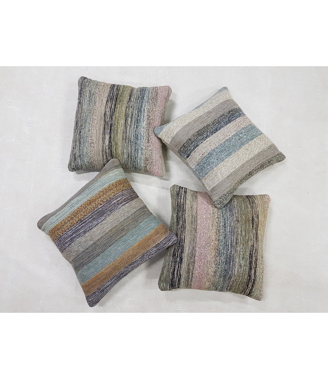 4x modern kelim kussens 50x50 cm met vulling