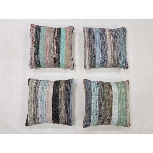 Modern vintage 4x Vintage kelim kissens ca 50x50 cm mit Füllung Modern vintage 4x Vintage kelim kissens ca 50x50 cm mit Füllung