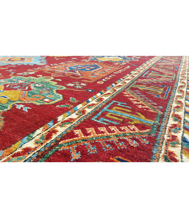 super fein oriental kazak teppich 295x245 cm