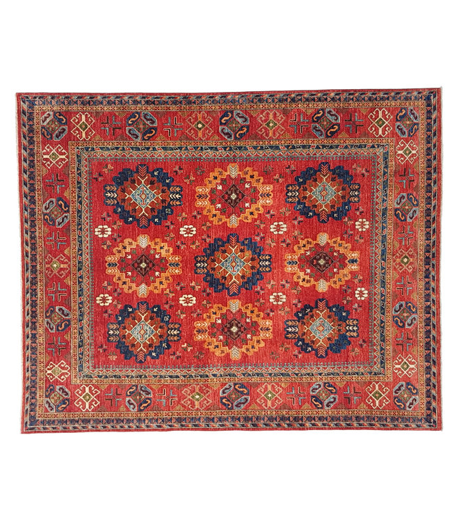 super fijn oriental kazak vloerkleed 300x245 cm