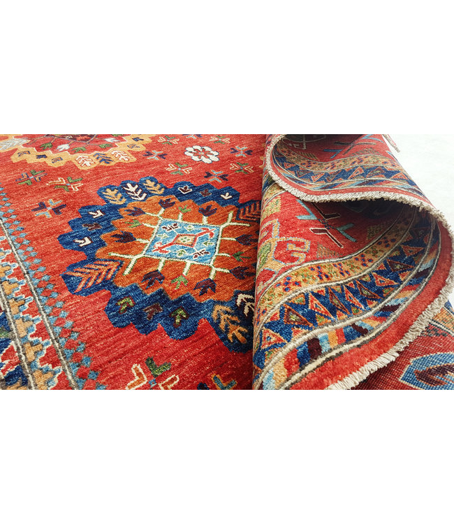 (9'8 x 8') feet super fine oriental kazak rug 300x245 cm