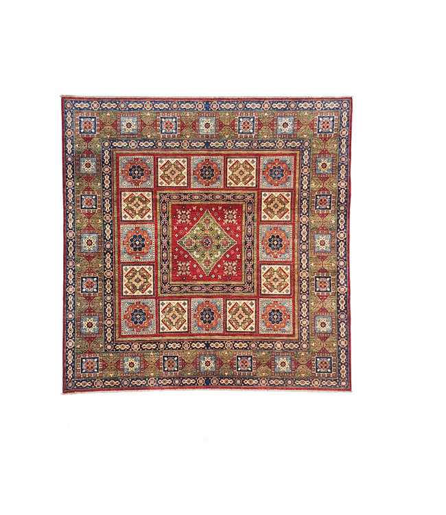 (8' x 8'2) feet super fine oriental kazak rug 244x250 cm