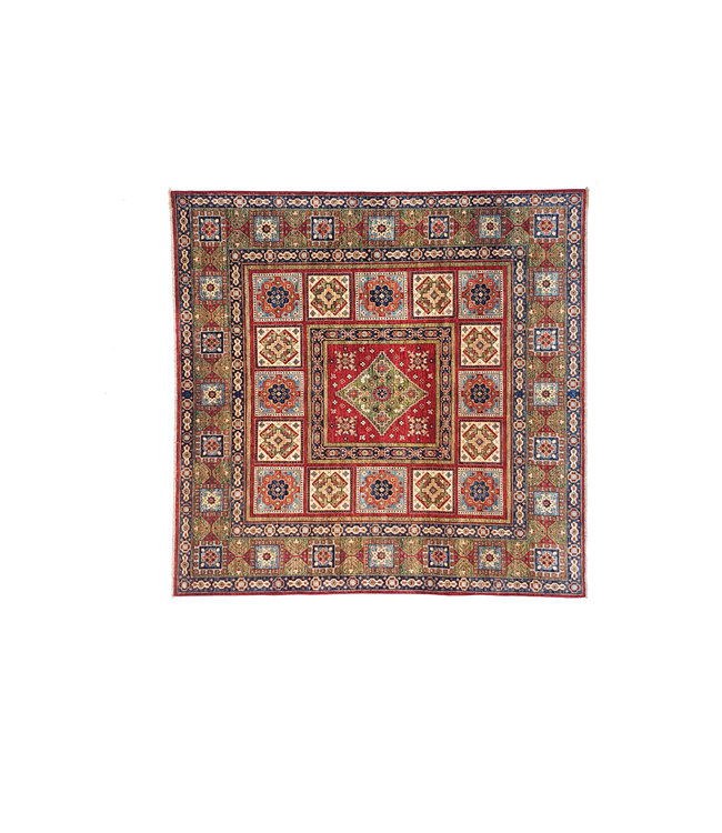 super fein oriental kazak teppich 244x250 cm