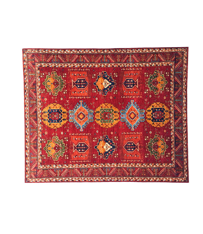 super fein oriental kazak teppich 301x252 cm