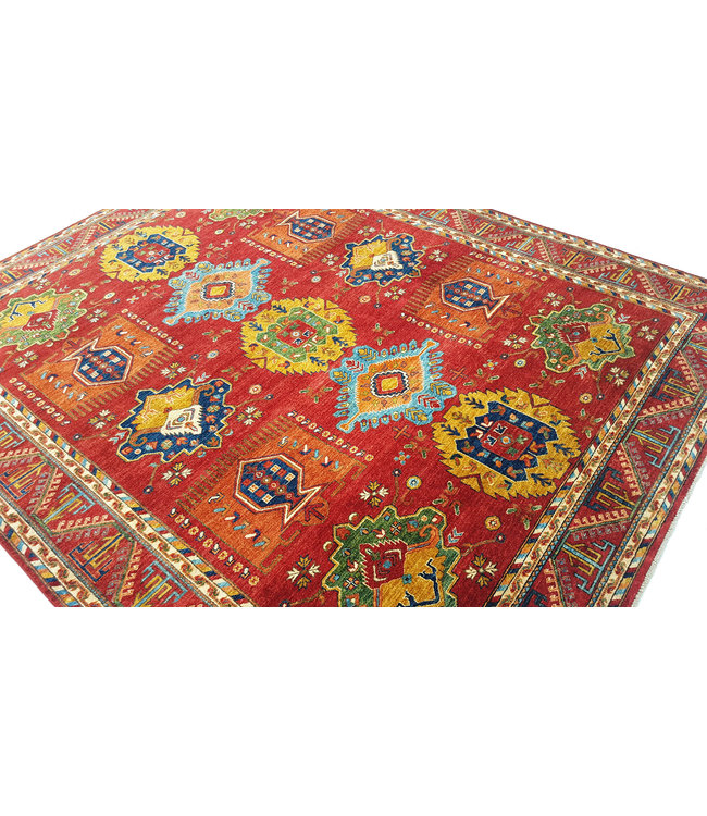 (9'8 x 8'2) feet super fine oriental kazak rug 301x252 cm