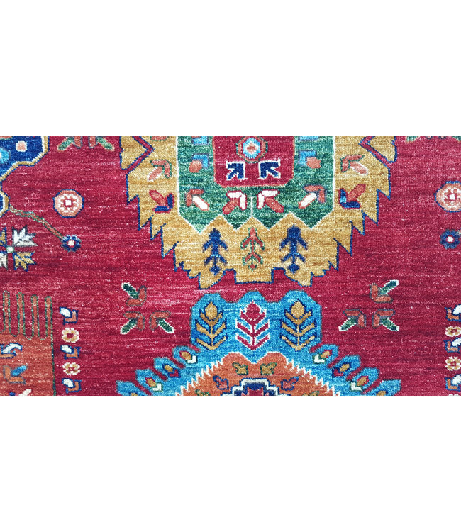 super fein oriental kazak teppich 301x252 cm