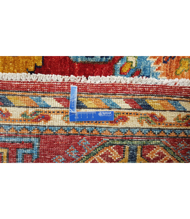 super fein oriental kazak teppich 301x252 cm