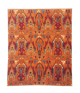 super fein oriental kazak teppich 289x247 cm