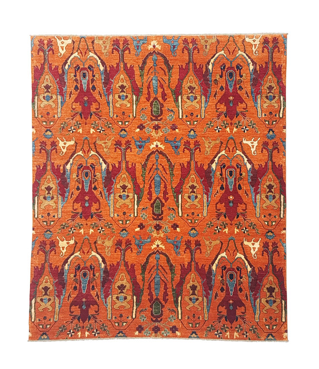 (9'4 x 8'1) feet super fine oriental kazak rug 289x247 cm