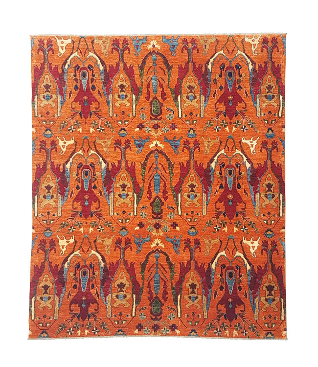 super fein oriental kazak teppich 289x247 cm