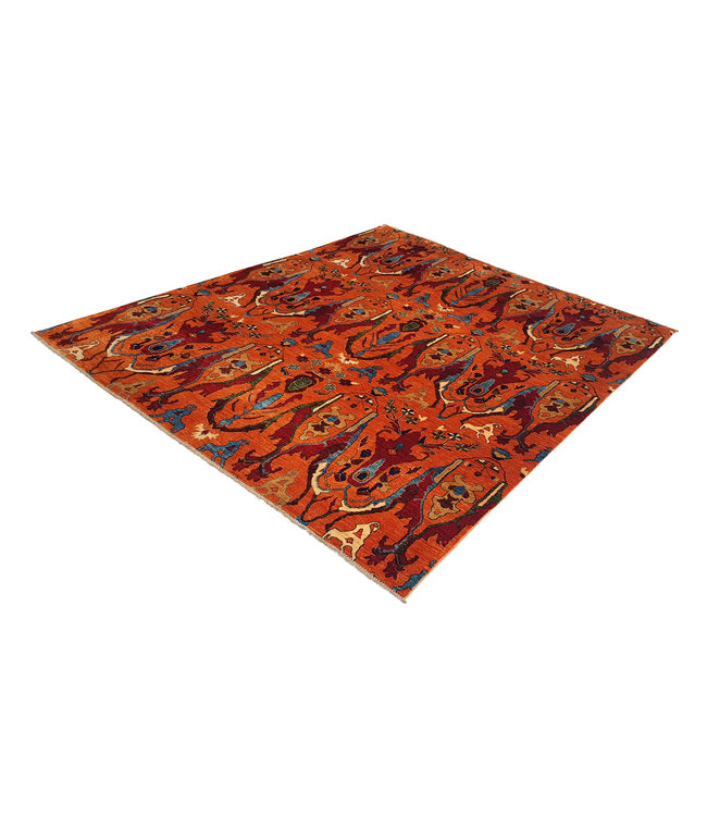 super fein oriental kazak teppich 289x247 cm