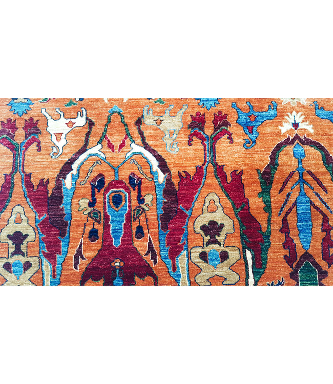 super fein oriental kazak teppich 289x247 cm