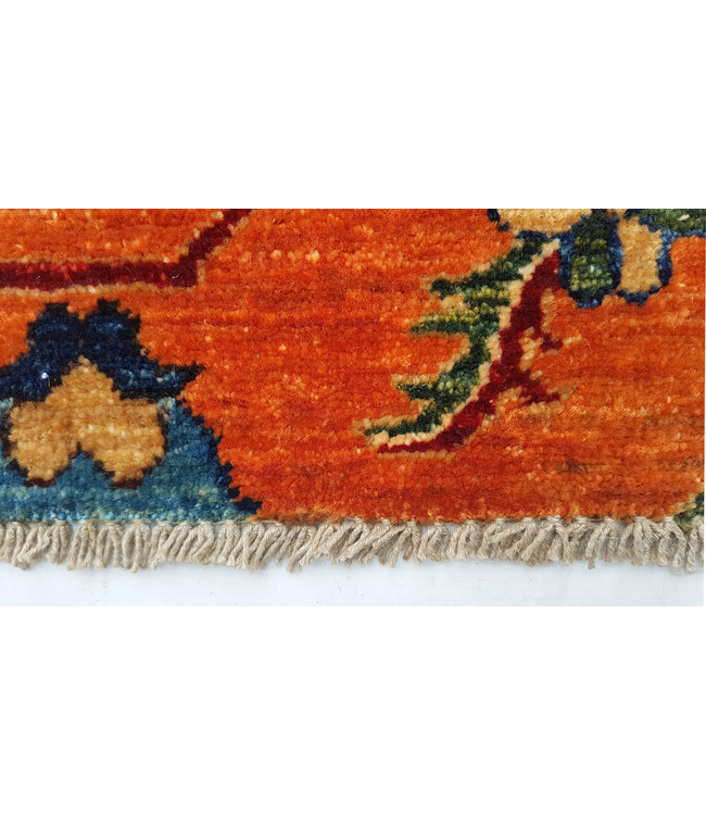 super fein oriental kazak teppich 289x247 cm