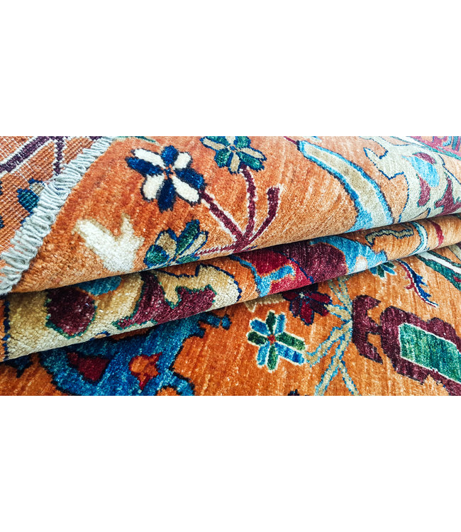 super fein oriental kazak teppich 289x247 cm