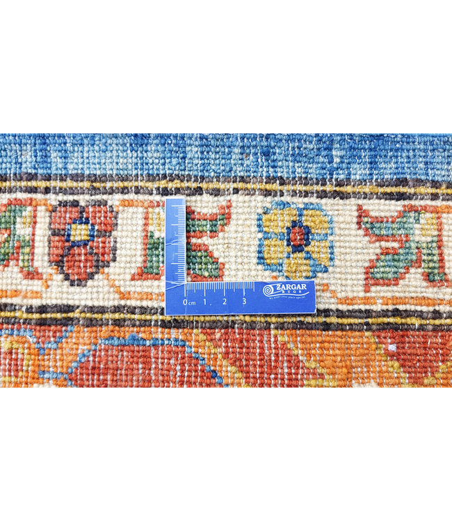 (12'8 x 9'8) feet super fine oriental kazak rug 393x299 cm