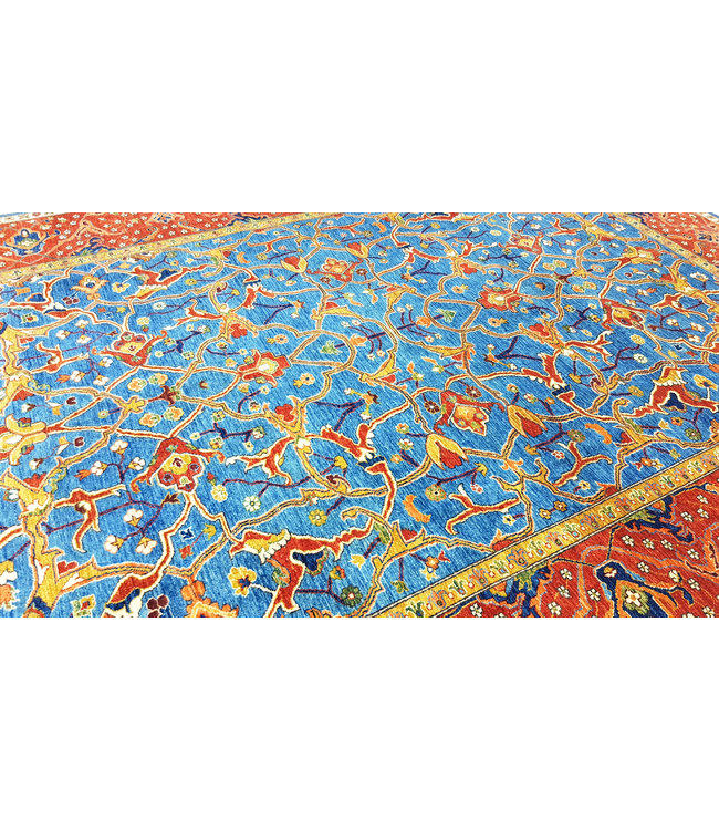 super fein oriental kazak teppich 393x299 cm