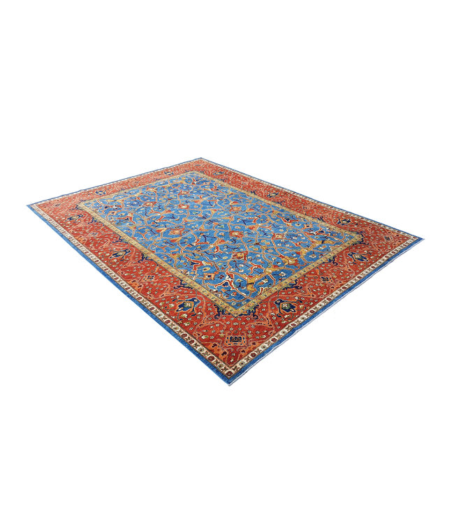 super fein oriental kazak teppich 393x299 cm