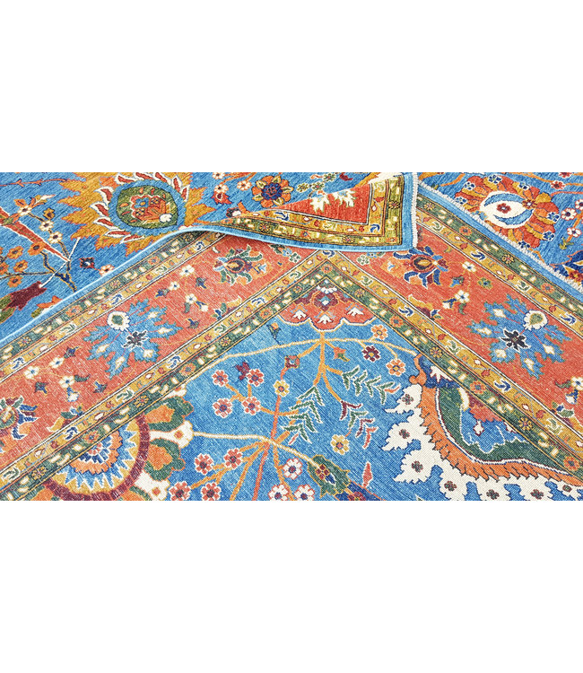 super fein oriental kazak teppich 419x307 cm
