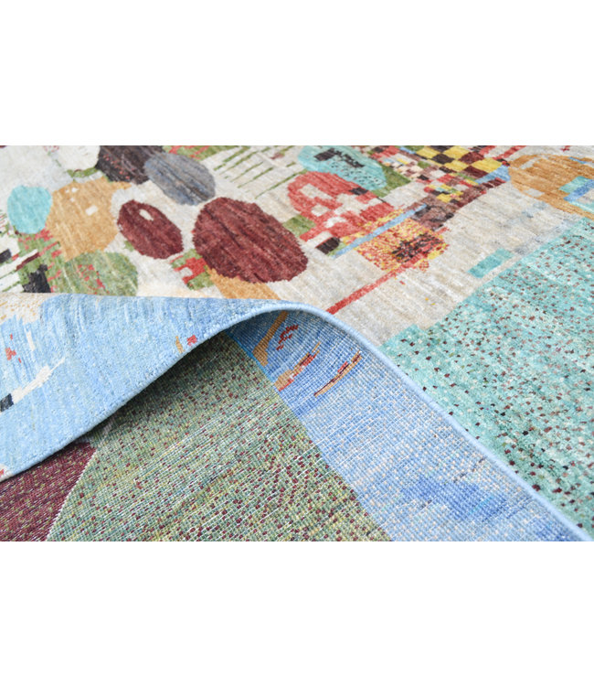 295x212 cm  Abstract Floor Art – Colorful Masterpiece for Any Interior