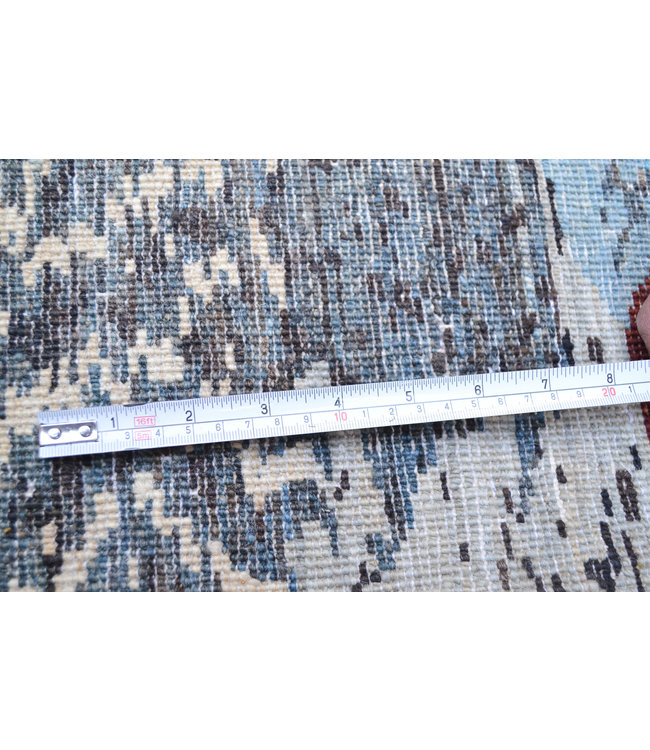 295x212 cm Abstrakte Bodenkunst – Farbenfrohes Meisterwerk für jedes Interieur