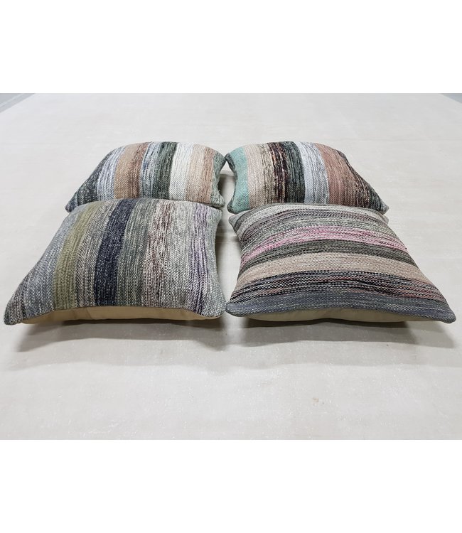 ​​4x modern kilim cushions 45x45 cm with filling