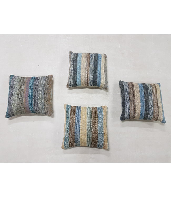 4x modern kelim kussens 45x45 cm met vulling