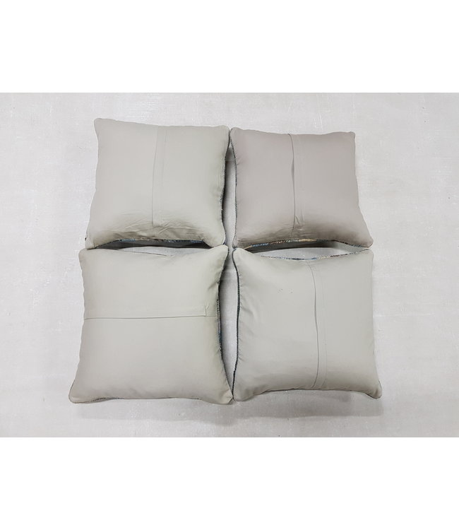 4x modern Kelim Kissen 45x45 cm mit Füllung