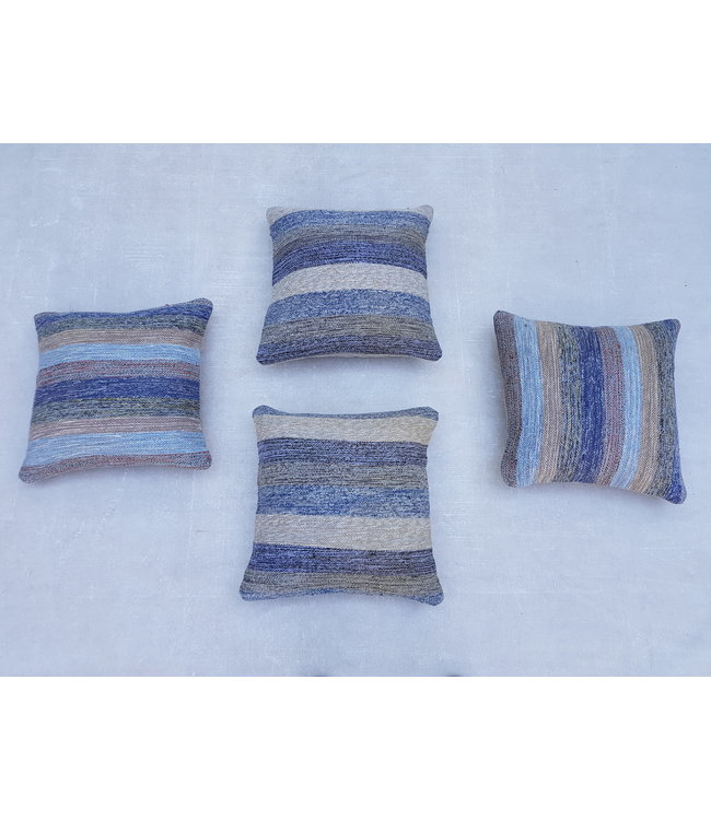4x modern kelim kussens 50x50 cm met vulling