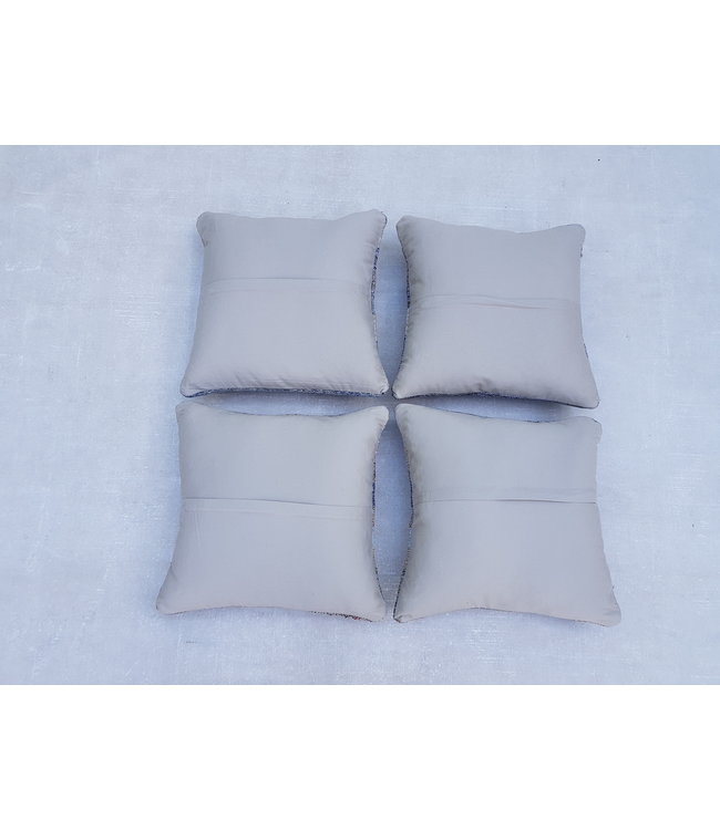 4x modern kelim kussens 50x50 cm met vulling