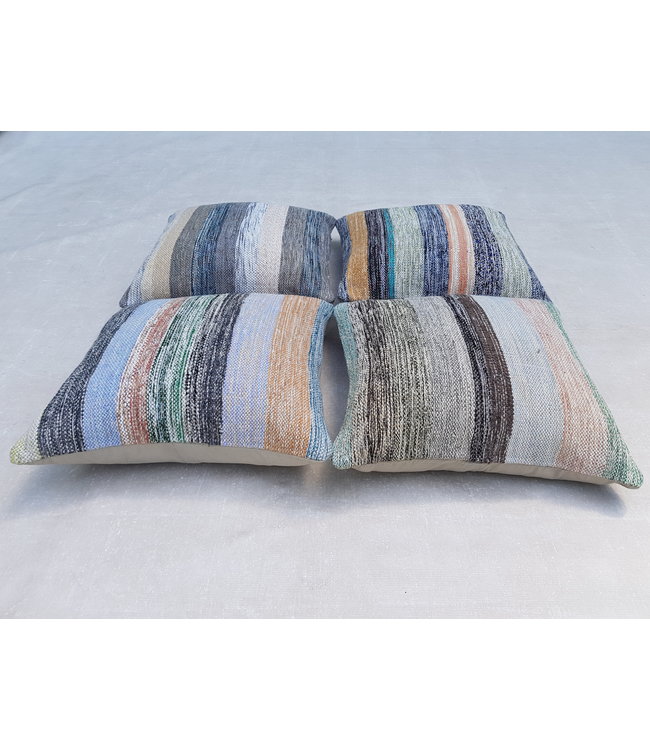 4x modern kelim kussens 50x50 cm met vulling
