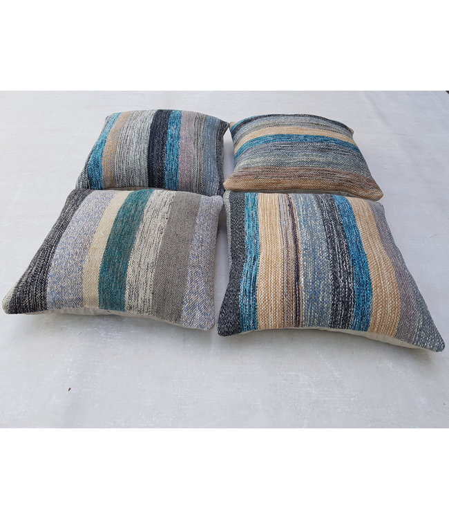 ​​4x modern kilim cushions 50x50 cm with filling