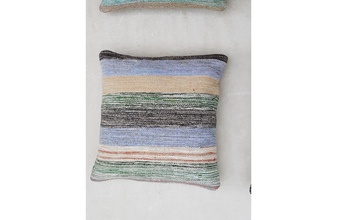 4x unike moderne kelim kussens met vulling ca 50x50 cm