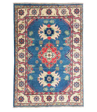 Hand knotted  5'3x4' wool kazak area rug  163x122 cm  Oriental carpet