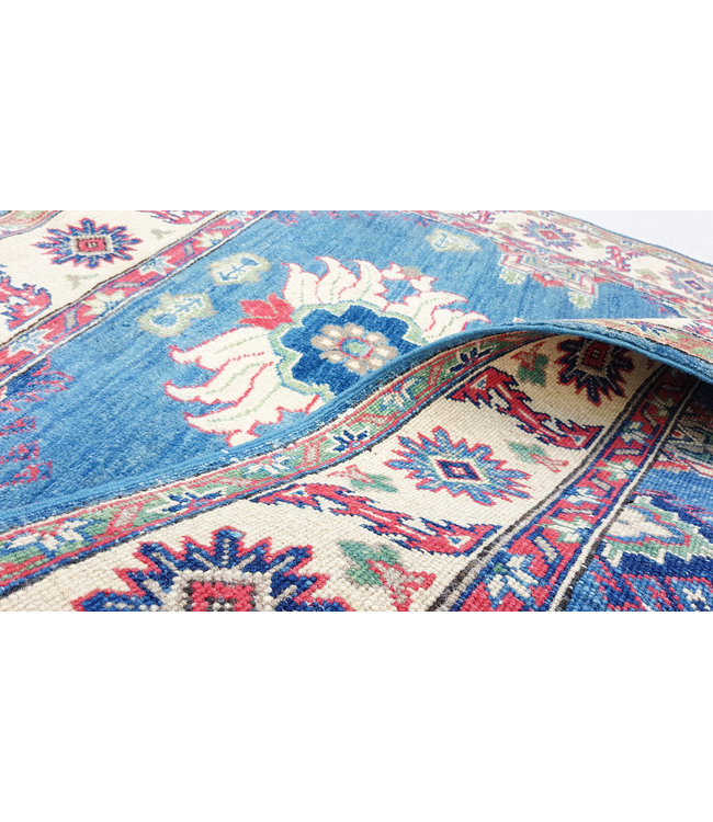 Hand knotted  5'3x4' wool kazak area rug  163x122 cm  Oriental carpet